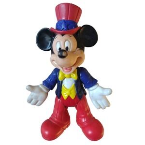 Disney Mickey Mouse Ringmaster Epcot Center‎ Poseable Action Figure 4" Top Hat
